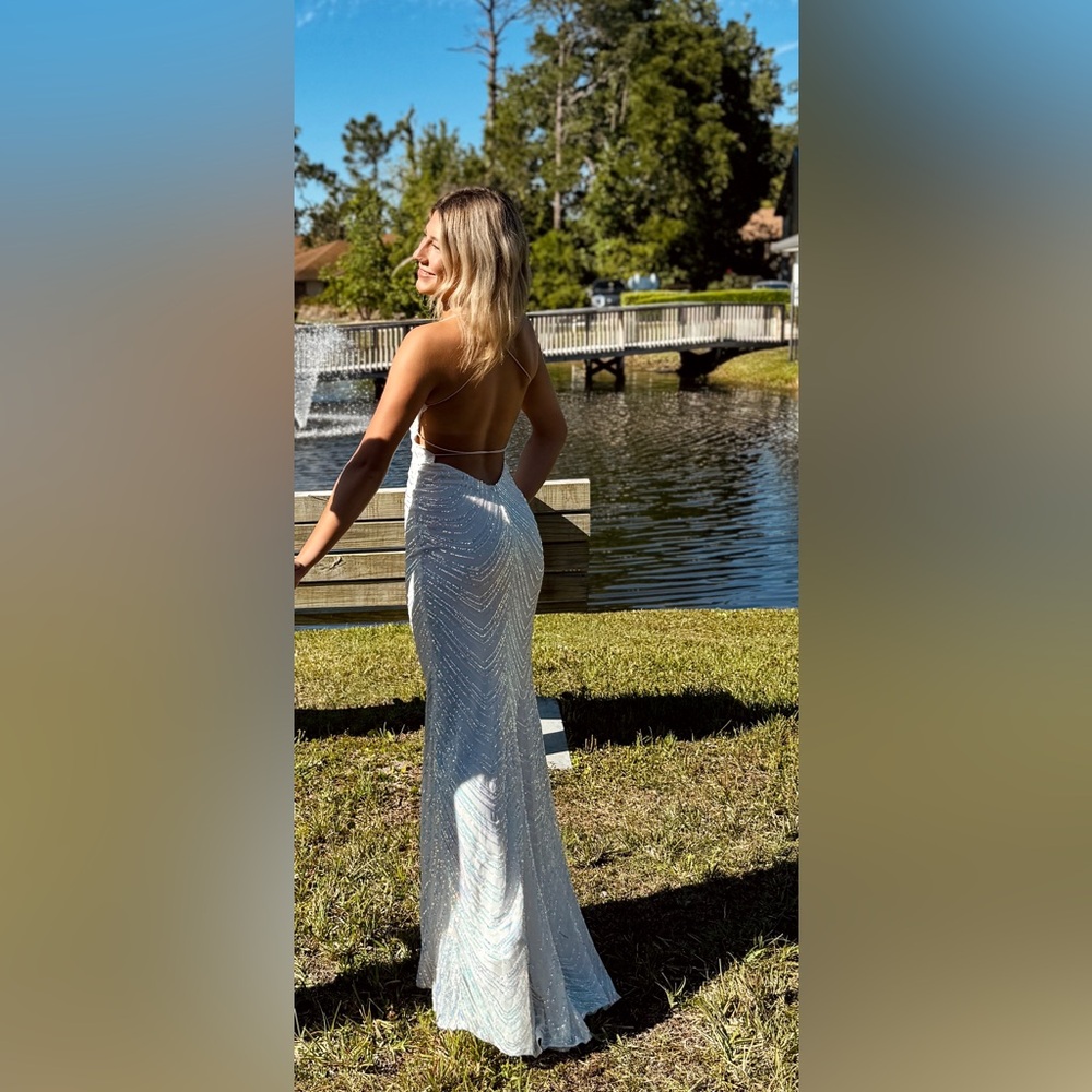 Selling this white sparkling dress! I wore it one time for a military ball